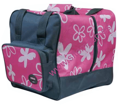 MALETA  REMALLADORA / OVERLOCK  COLOR  ROSA GRIS